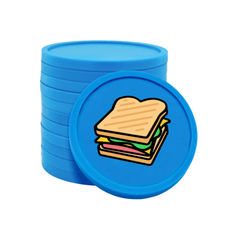 CombiCraft Gekleurde sandwich consumptiemunten Ø29mm - 100 stuks