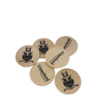 CombiCraft Houtvezel munten Ø29mm met jouw eigen ontwerp - per 100 stuks