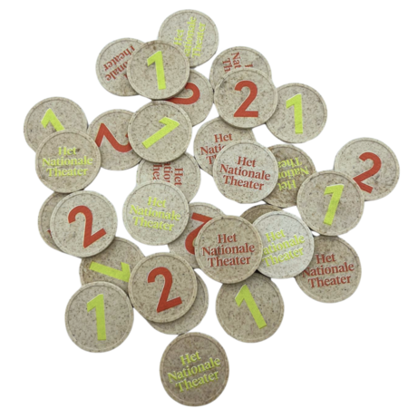 CombiCraft Houtvezel munten Ø29mm met jouw eigen ontwerp - per 100 stuks