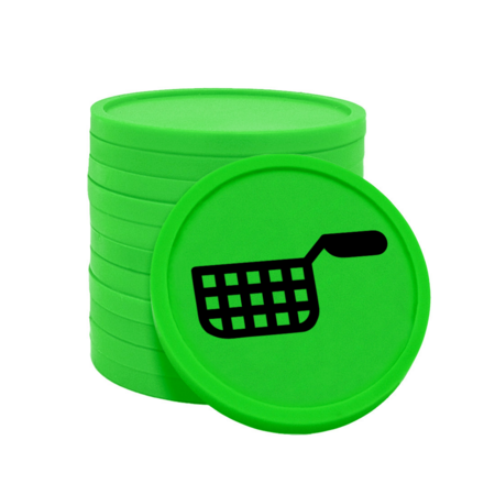 Gekleurde snack consumptiemunten Ø29mm - 100 stuks