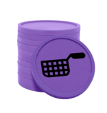 Gekleurde snack consumptiemunten Ø29mm - 100 stuks