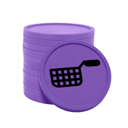 CombiCraft Gekleurde snack consumptiemunten Ø29mm - 100 stuks