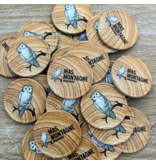 CombiCraft Houtmotief munten Ø35mm met jouw eigen ontwerp - per 100 stuks