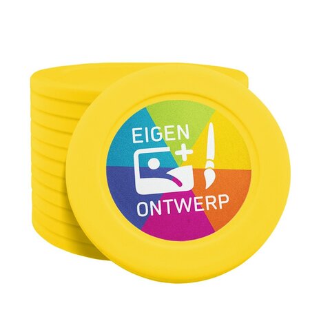 Ronde munten Ø40mm met jouw eigen ontwerp - per 100 stuks