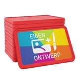 CombiCraft Plastic rechthoek munten 50 x 35 mm met jouw eigen ontwerp - per 100 stuks