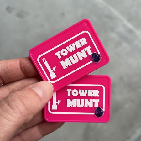 CombiCraft Plastic rechthoek munten 50 x 35 mm met jouw eigen ontwerp - per 100 stuks