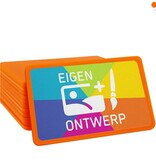 Rechthoekige plastic munten 64x42mm met jouw eigen ontwerp - per 100 stuks