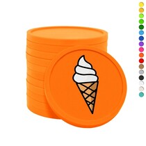Consumptiemunten softijs - 100 stuks