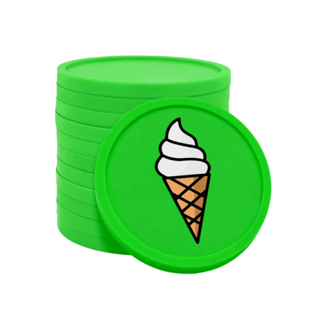 CombiCraft Gekleurde softijs consumptiemunten Ø29mm - 100 stuks