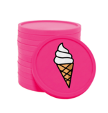 CombiCraft Gekleurde softijs consumptiemunten Ø29mm - 100 stuks