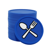 CombiCraft Bestek met vork en lepel consumptiemunten Ø29mm - 100 stuks