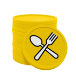 CombiCraft Bestek met vork en lepel consumptiemunten Ø29mm - 100 stuks