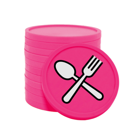 CombiCraft Bestek met vork en lepel consumptiemunten Ø29mm - 100 stuks