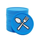 CombiCraft Bestek met vork en lepel consumptiemunten Ø29mm - 100 stuks