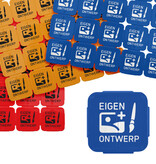 Breekmunten aardappelzetmeel met jouw ontwerp - 1000 stuks