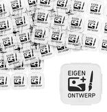 CombiCraft Transparante breekmunten met eigen ontwerp - per 1000 stuks