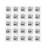 CombiCraft Transparante breekmunten met eigen ontwerp - per 1000 stuks