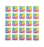 CombiCraft Transparante breekmunten met eigen ontwerp - per 1000 stuks