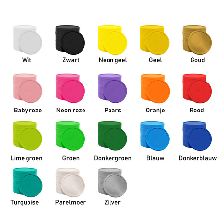 CombiCraft Plastic bedrukte munten met jouw eigen ontwerp Ø38mm vanaf 3000 stuks - per 1000 stuks