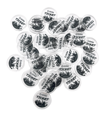 CombiCraft Transparante plastic munten met jouw eigen bedrukking vanaf 3000 stuks - per 1000 stuks