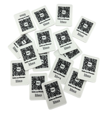 Plastic rechthoek munten 50x35mm met jouw eigen ontwerp vanaf 3000 stuks - per 1000 stuks
