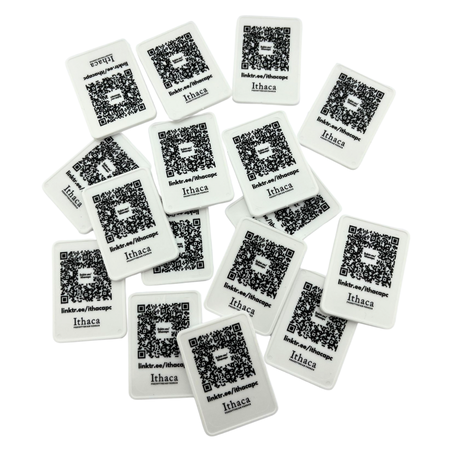 Plastic rechthoek munten 50x35mm met jouw eigen ontwerp vanaf 3000 stuks - per 1000 stuks