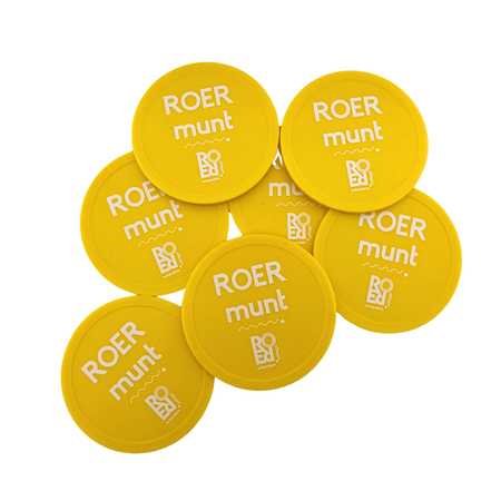 CombiCraft XXL plastic munten Ø70mm met jouw eigen ontwerp