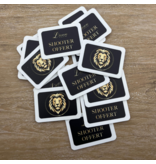 CombiCraft Witte plastic rechthoek munten 54 x 39 mm met jouw eigen ontwerp - per 100 stuks