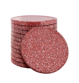 Blanco plastic munten glitter 29mm - per 100 stuks