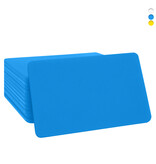 Blanco plastic munten rechthoek 65x43mm - per 100 stuks