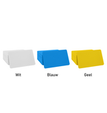 Blanco plastic munten rechthoek 65x43mm - per 100 stuks