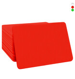 Blanco plastic munten rechthoek 85x55mm - per 100 stuks