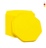 Blanco plastic munten achthoek 38x38mm - per 100 stuks