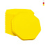 Blanco plastic munten achthoek 38x38mm - per 100 stuks