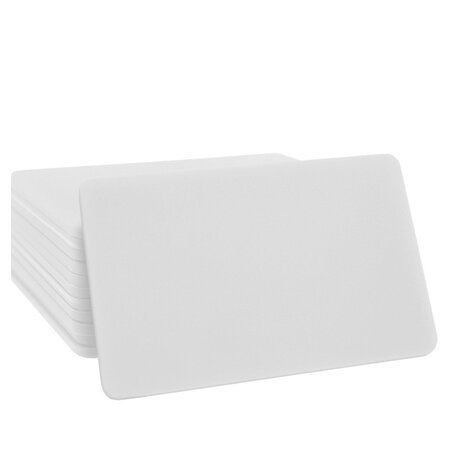 Blanco plastic munten rechthoek 64x42mm - per 100 stuks