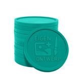 Gerecycled visnet reliëfmunten Ø29mm met jouw ontwerp - per 1000 stuks