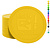 Reliëfmunten plastic Ø70mm - 1000 stuks