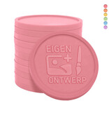 CombiCraft Gerecycled plastic reliëfmunten Ø38mm met jouw ontwerp - per 1000 stuks