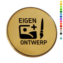 Contrastmunt met reliëf Ø50mm - 1000 stuks