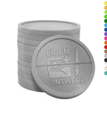 CombiCraft Plastic breekmunten Ø29mm met jouw ontwerp vanaf 3000 stuks - per 1000 stuks