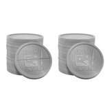 CombiCraft Plastic breekmunten Ø29mm met jouw ontwerp vanaf 3000 stuks - per 1000 stuks