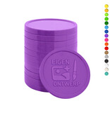 Reliëf winkelwagenmunt € 0,50 met eigen ontwerp - per 1000 stuks