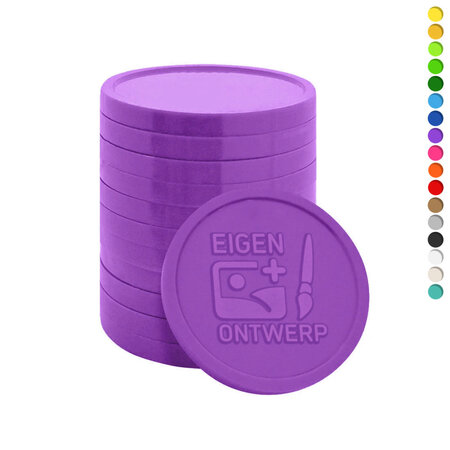 CombiCraft Reliëf winkelwagenmunt € 0,50 met eigen ontwerp - per 1000 stuks