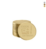 CombiCraft Brons gegoten automaatmunten Ø21mm voor mechanische muntproevers met eigen ontwerp - per 100