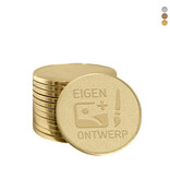 CombiCraft Brons gegoten automaatmunten € 2 voor mechanische muntproevers met eigen ontwerp - per 100