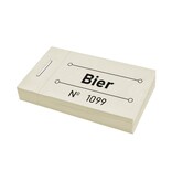 Consumptiebon bier in pastel geel 50x30mm - per 50 bonnen