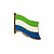 Vlag pin Sierra Leone