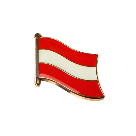 Vlag pin Oostenrijk 18 x 14 mm - per 1 stuk