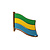 Vlag pin Gabon