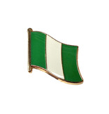 Vlag pin Nigeria 18 x 14 mm - per 1 stuk